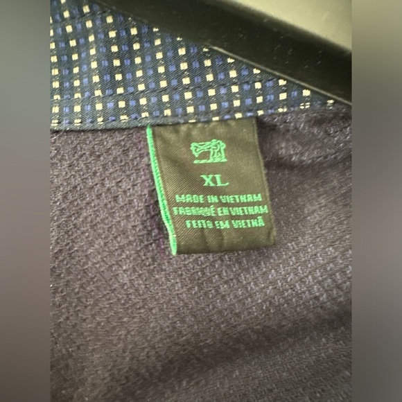 Scotch & Soda men’s button up shirt navy blue and white size XL - Picture 2 of 9